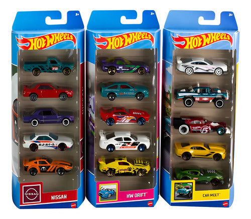 Autos Hot Wheels Pack 5 Colores Surtidos Varios