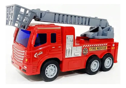 Camion De Bombero Con Luces Y Sonido Bombero Rojo