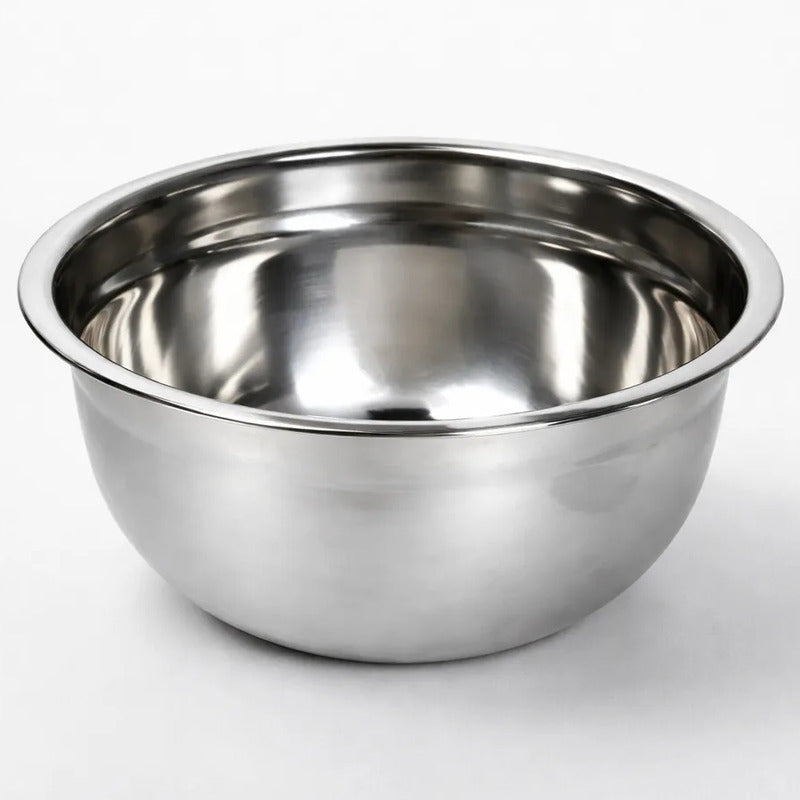 Bowl Profundo 24 Cm Acero Inoxidable Plateado