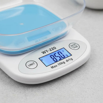 Balanza Digital De Cocina Genérico Precisa Y Compacta Blanco 5 Kg