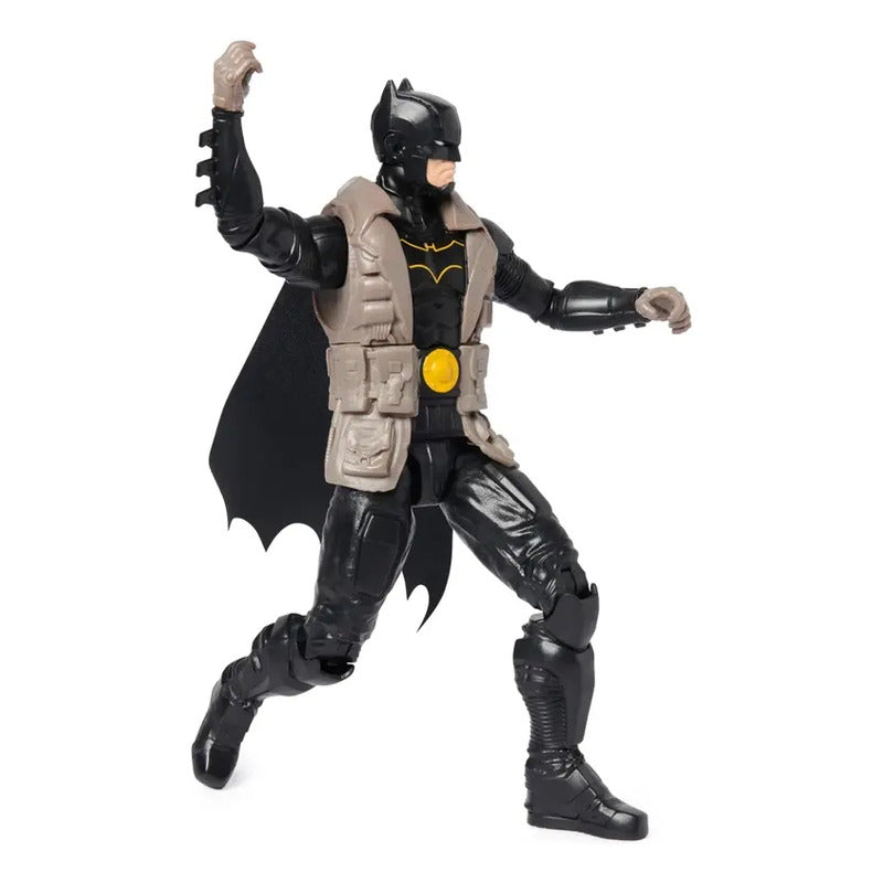 Figura De Accion Dc Comics Batman 30cm Gris-marrón