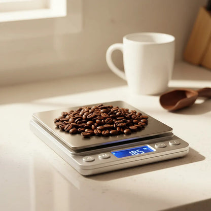 Balanza Digital Gramera 2 Kg Alta Precision Plata / Blanco 2 Kg
