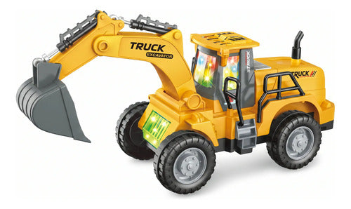 Retroexcavadora Juguete Camion Minería Retroexcavadora Amarillo