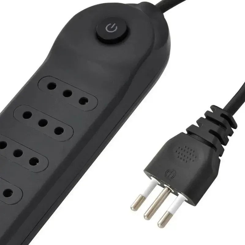 Alargador 6 Toma(s) 3 M Gris Negro