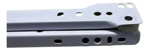 Pack 2 Corredera O Riel Blanco Para Cajón 50 Cm Blanco