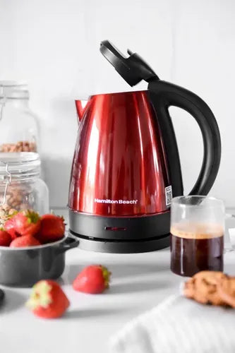 Hervidor Hamilton Beach Acero Inoxidable 1,7 L Rojo Rojo