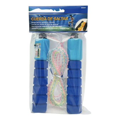 Cuerda Para Saltar Cardio Crossfit Deporte Velocidad Azul Azul