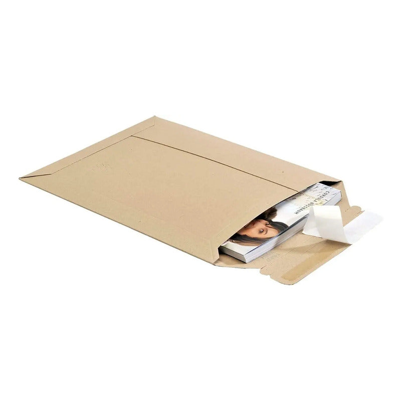 Sobres De Papel Kraft Fc Autocierre Rápido Set 50 Und Color Marrón Sobre Kraft