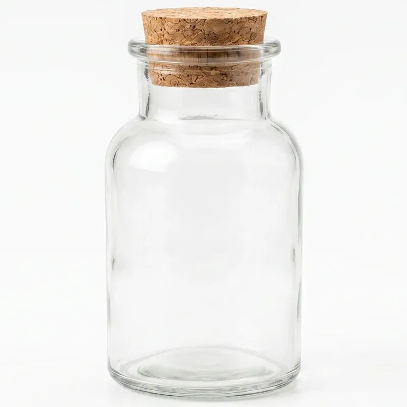 Pak 12 Frascos De Vidrio Con Corcho 150ml Vidrio