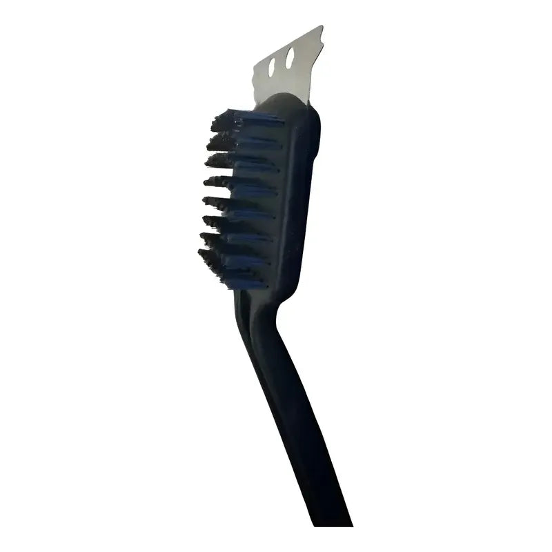 Escobilla Cepillo Para Limpiar Parrilla 2 En 1. Bbq 30cm Negro