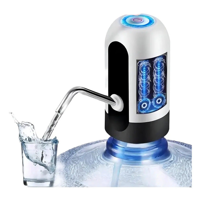 Dispenser De Agua Portatil Usb Bomba Dispensador Bidones Color Blanco