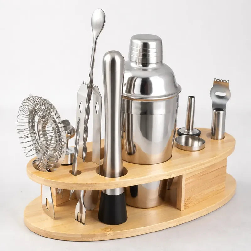 Coctelera Bartender Acero Inoxidable Profesional 550ml Acero Inoxidable/madera