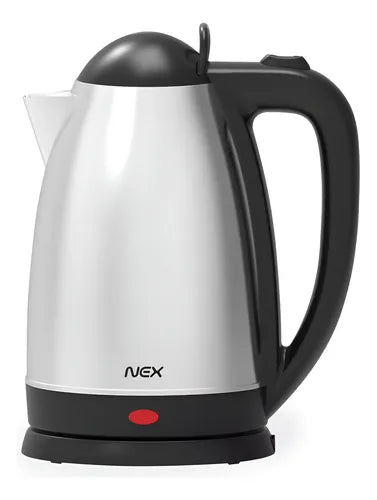 Hervidor 2.5 Litros Nex Metalico Indicador De Agua 2200w Plateado