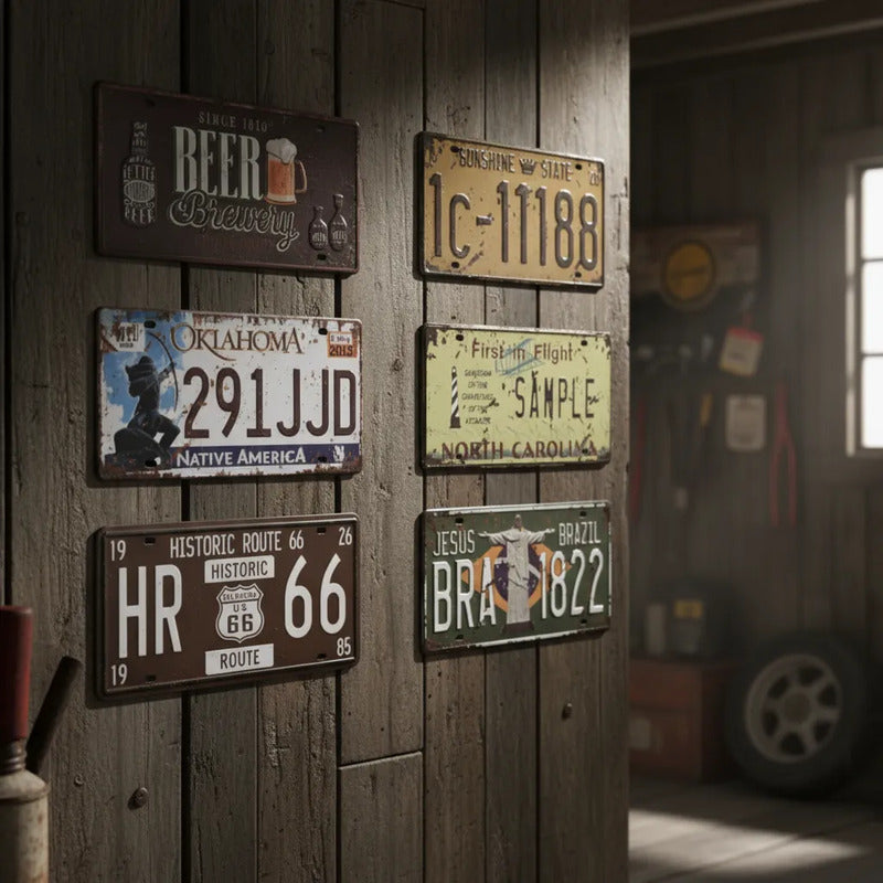 Pack De 6 Cartel De Placas 30x15cm Placas
