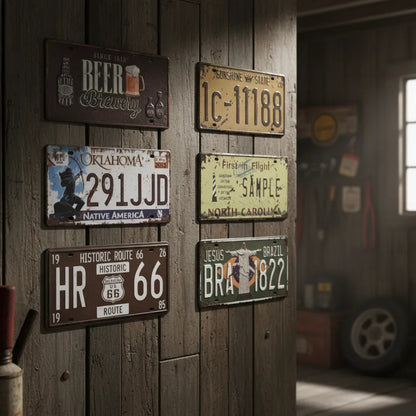 Pack De 6 Cartel De Placas 30x15cm Placas