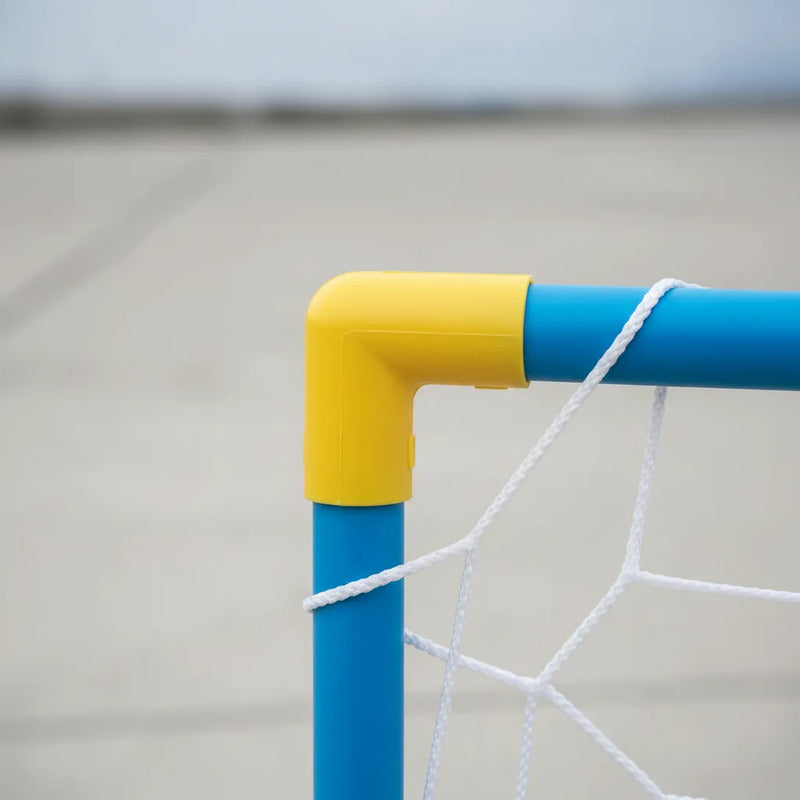 Arco De Fútbol Infantil 120 X 61 X 61 Cm | Portería Con Red Azul