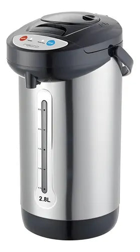 Termo Hervidor Recco 2.8 Litros Termo Eléctrico Plateado