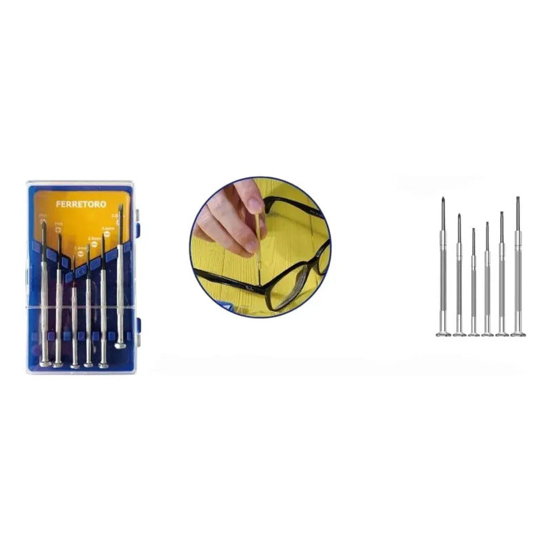 Juego De Destornilladores Precision De 6 Piezas