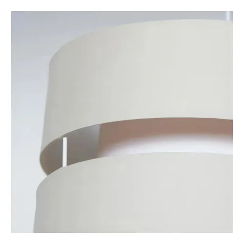 Lámpara De Colgar Tela 1 Luz E27 Estructura Blanco Blanco
