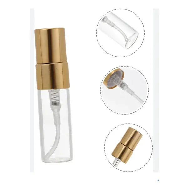 Pack 5 Atomizadores De Perfume 5ml Vidrio