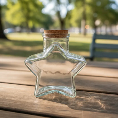 Pack 20 Botella Estrella 80cm, Cierre Seguro Transparente
