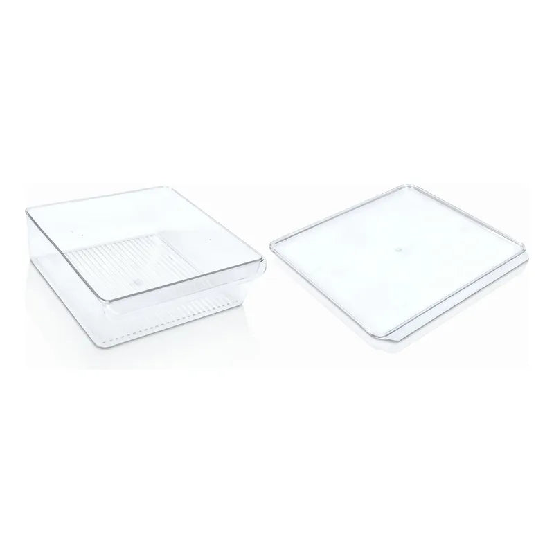 Caja Organizadora Para Refrigerador 14cmx28cmx30cm Transparente