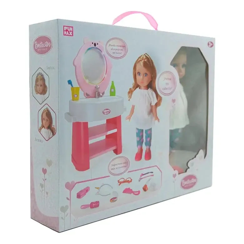 Muñeca 30cm C/tocador Bostecito Boutique