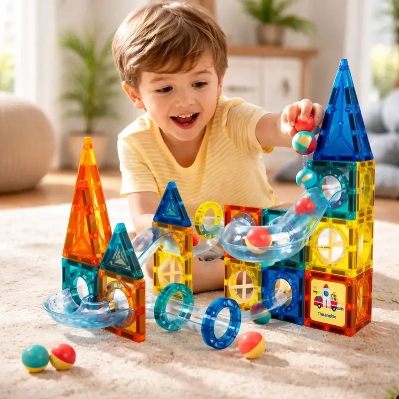 Juego Bloques Magneticos Construccion 42 Piezas 42