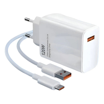 Cargador Para Carga Rápida 120w Blanco