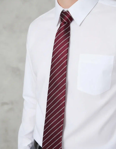 Pack 2 Camisa Escolar Niño Manga Larga Colegio