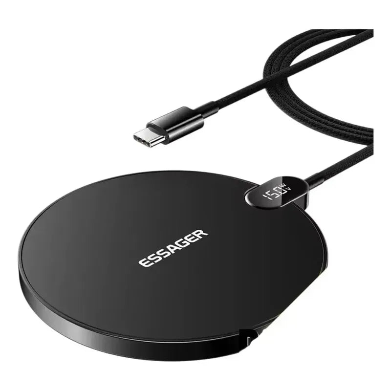 Cargador Inalámbrico 15w Carga Rápida Con Pantalla Digital