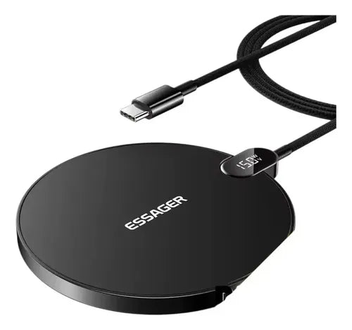 Cargador Inalámbrico 15w Carga Rápida Con Pantalla Digital