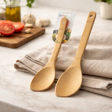 Cuchara Utensilio de Bambu 30 Cm para Cocinar Madera - imagen 2