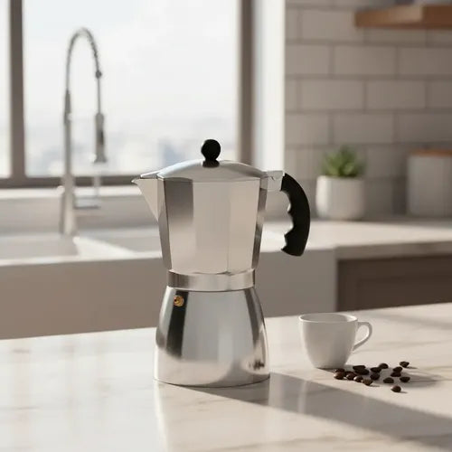 Cafetera Fantuzzi Luna 6 Tazas Automática Italiana
