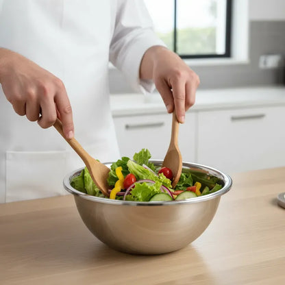 Bowl Acero Inoxidable Ensaladas Cocina Reposteria 50cm Plateado