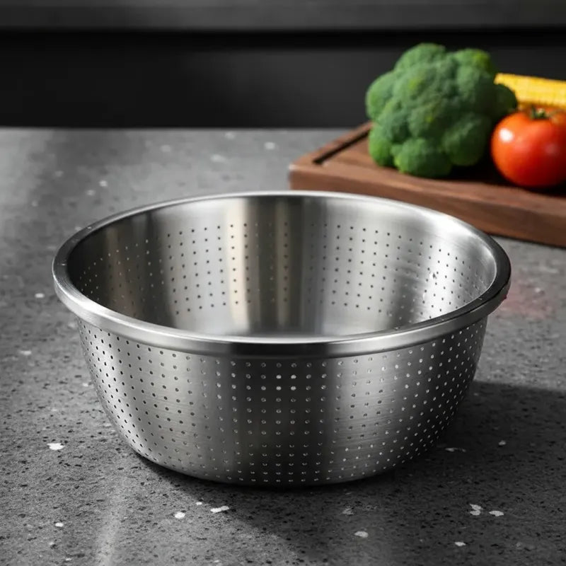 Colador Escurridor Acero Inoxidable 30cm Pasta Cocina Acero Inoxidable