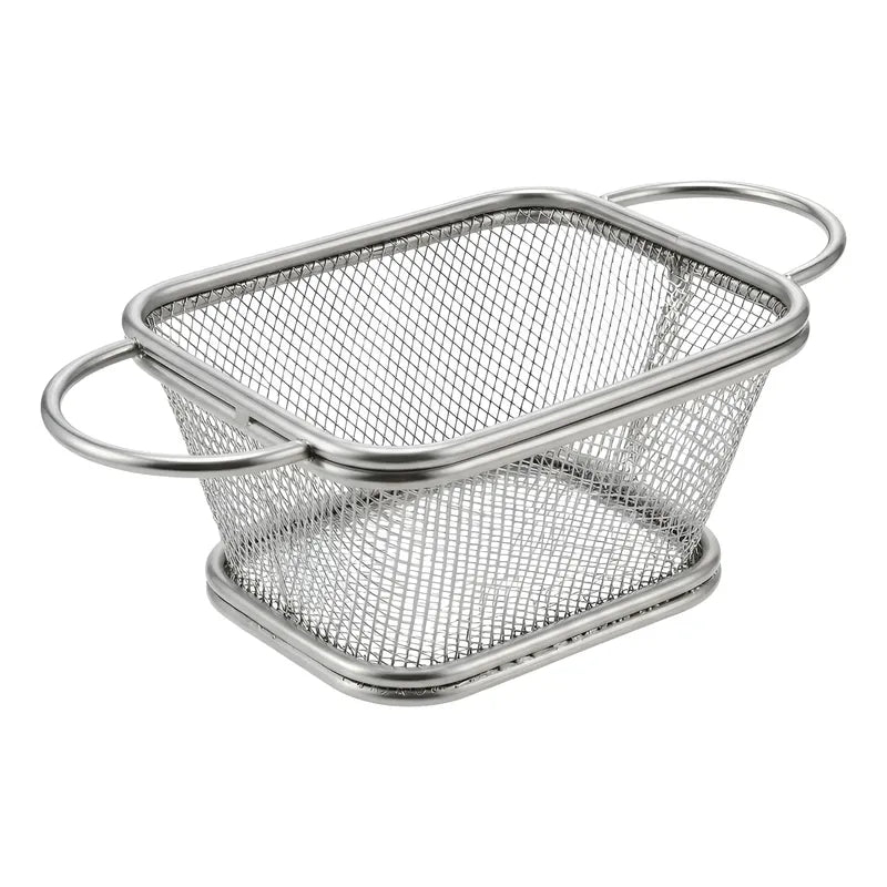 Canasto Canastillo Freidor Papas Fritas 11x13 Cm Cesta Metal