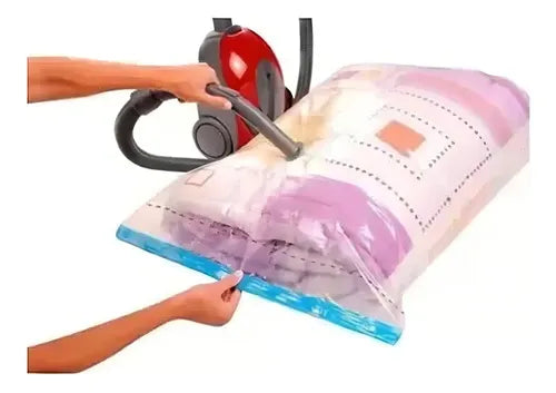 Pack 12 Bolsas 50x60 Al Vacio Comprimir Ropa Ahorra Espacio