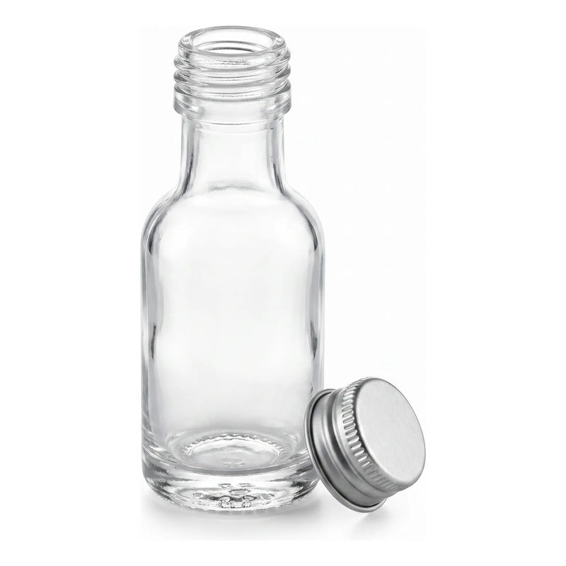 Pack 12 Frascos De Vidrio Ideal Para  Aceite O Esencias Vidrio
