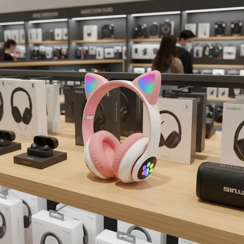 Auriculares Inalámbricos Gato Gaming Stn-28 Led-niña