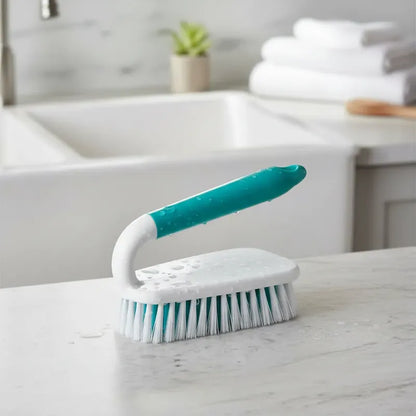 Cepillo Multiuso Cocina Baño Limpieza, Blanco Con Verde Blanco
