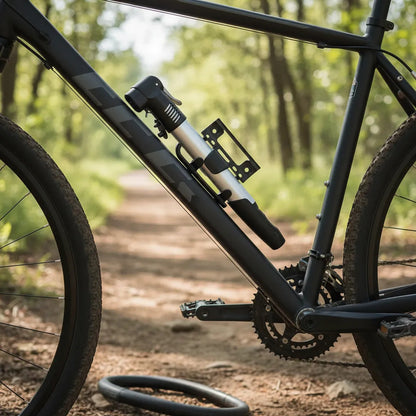 Bomba Inflador Neumaticos Portatil Accesorio Bicicleta B-47 Gris
