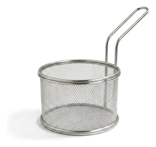 Canasto Canastillo Freidor Papas Fritas Metal 8x8 Cm