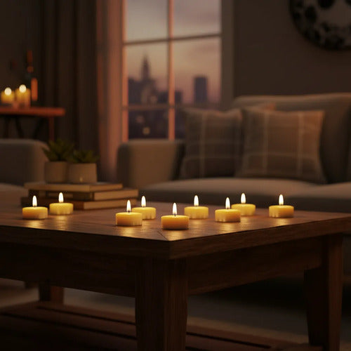 Set De 30 Velas Tealight Aromáticas,ambientes Con Encanto