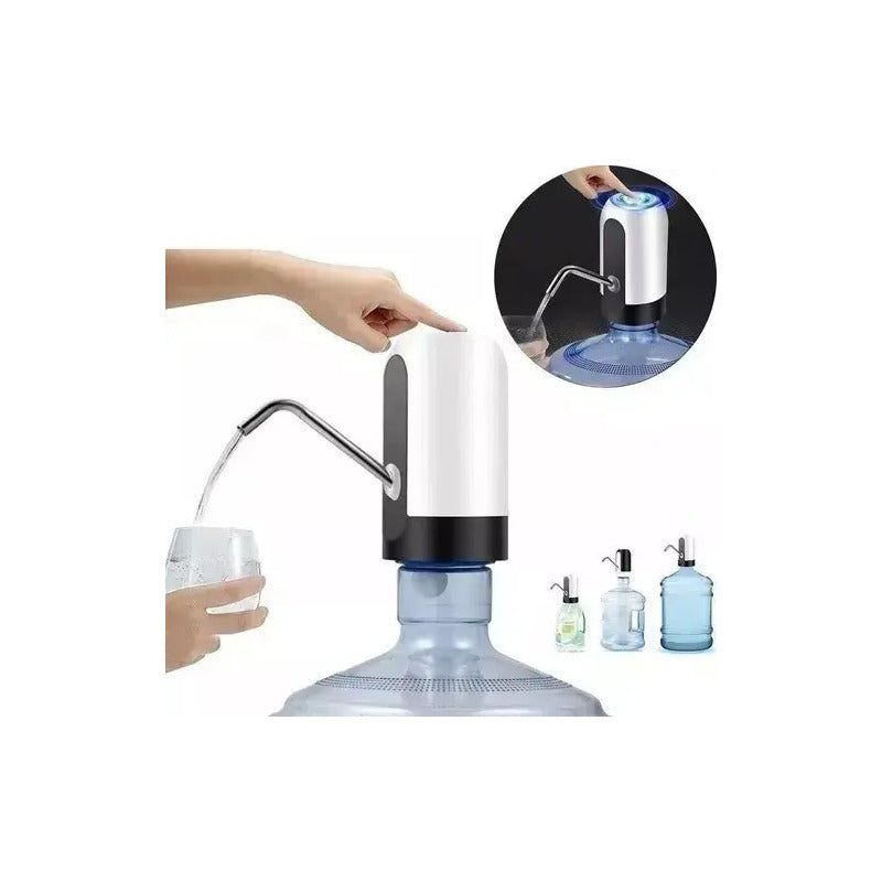 Dispenser De Agua Portatil Usb Bomba Dispensador Bidones Color Blanco