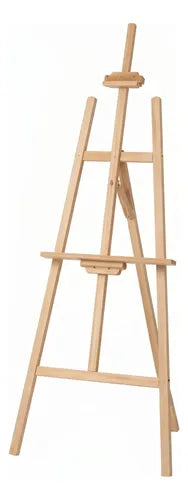 Atril Caballete Ajustable Madera Tope Altura De 1,45mts Pro
