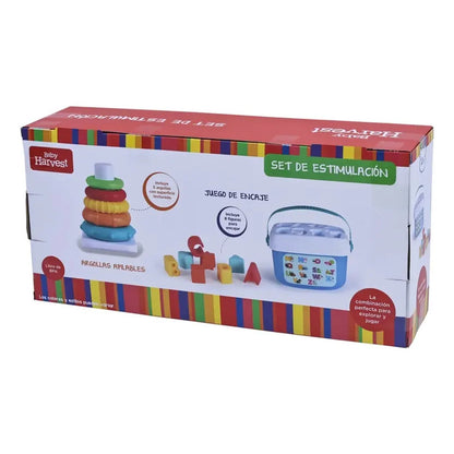 Junior Learning Set Include Stacking Rings & Bucket