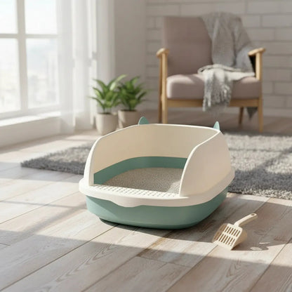 Arenero Para Gato Bandeja Sanitaria 40x33 Con Borde Antiderr
