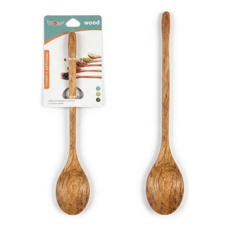 Cuchara De Bambu 23,5cmx4cm Cocina Utensilio De Madera Madera