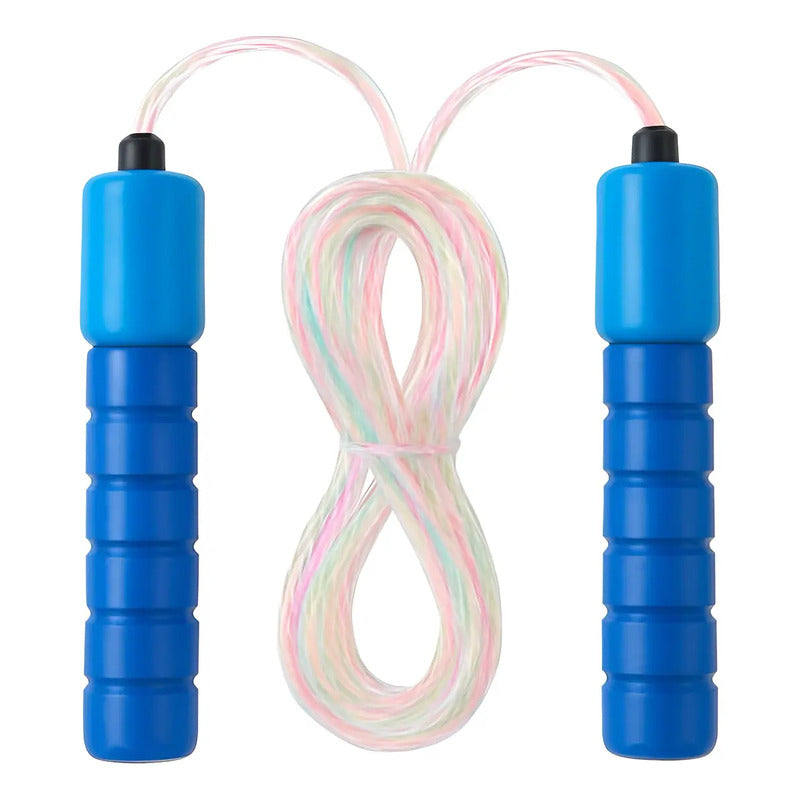 Cuerda Para Saltar Cardio Crossfit Deporte Velocidad Azul Azul